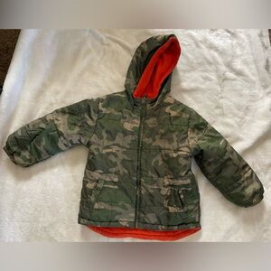 Faded Glory Green Camouflage coat